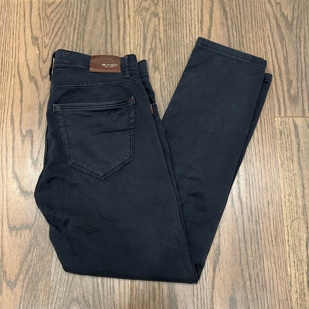 SAND Men’s black skinny cropped jeans slim fit 32 x 28